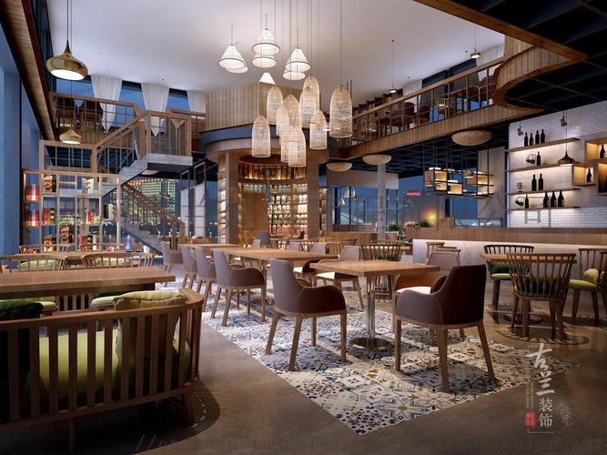 将售楼部改造成集餐饮,休闲,下午茶,酒吧,为一体的休闲餐饮空间